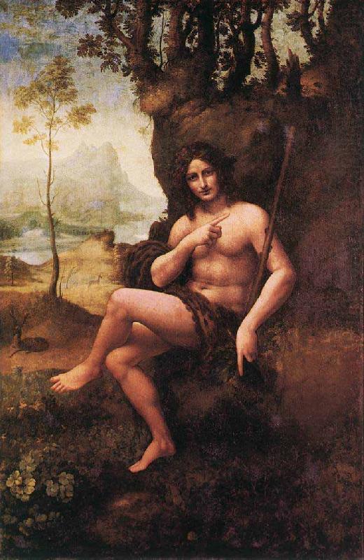 LEONARDO da Vinci St John in the Wilderness china oil painting image